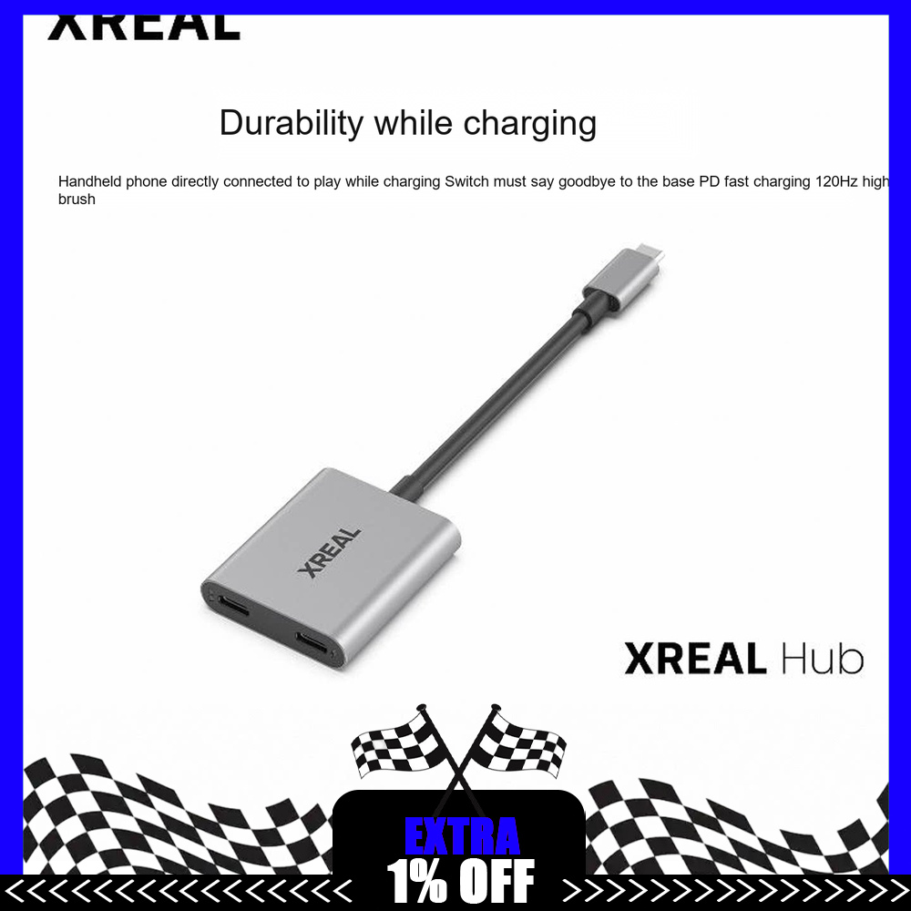 Gaming Console Rog Ally - Adaptor USB-C XREAL Hub untuk Kacamata