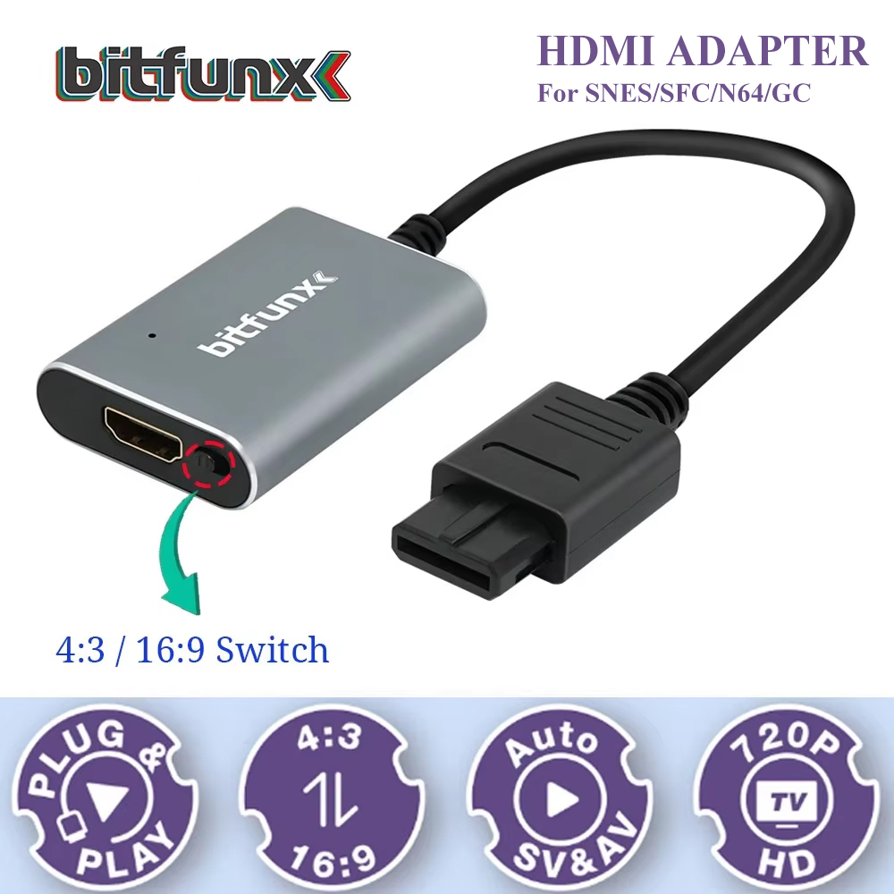 Gaming Console In Tv - Bitfunx 720P Svideo / AV Ke