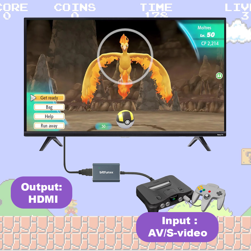 Bitfunx 720P Svideo / AV Ke Ad - Gaming Console In Tv ulasan dan harga