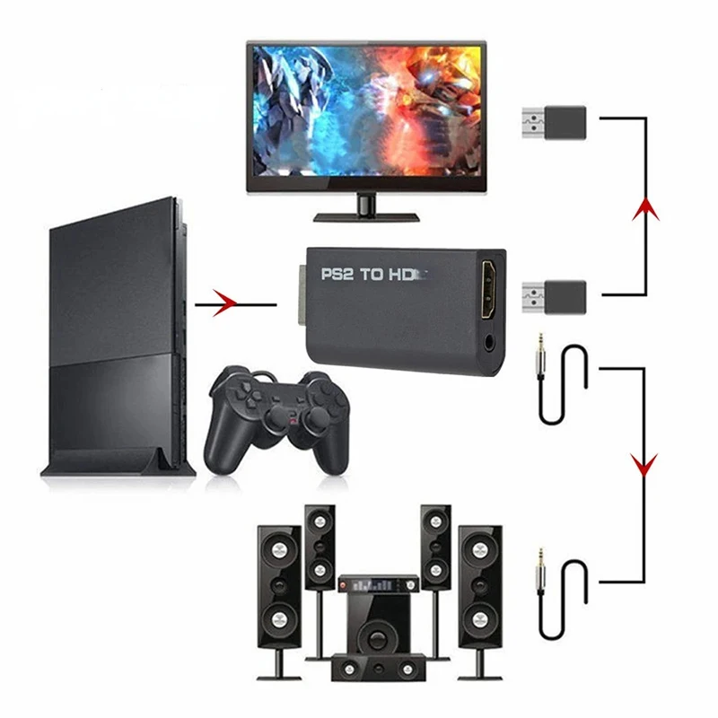 Konverter Audio Video PS2 ke H - Gaming Console All ulasan dan harga